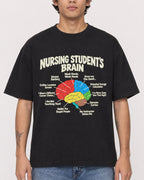 Mockup Boxy Heavyweight Tee Black male close-up 06