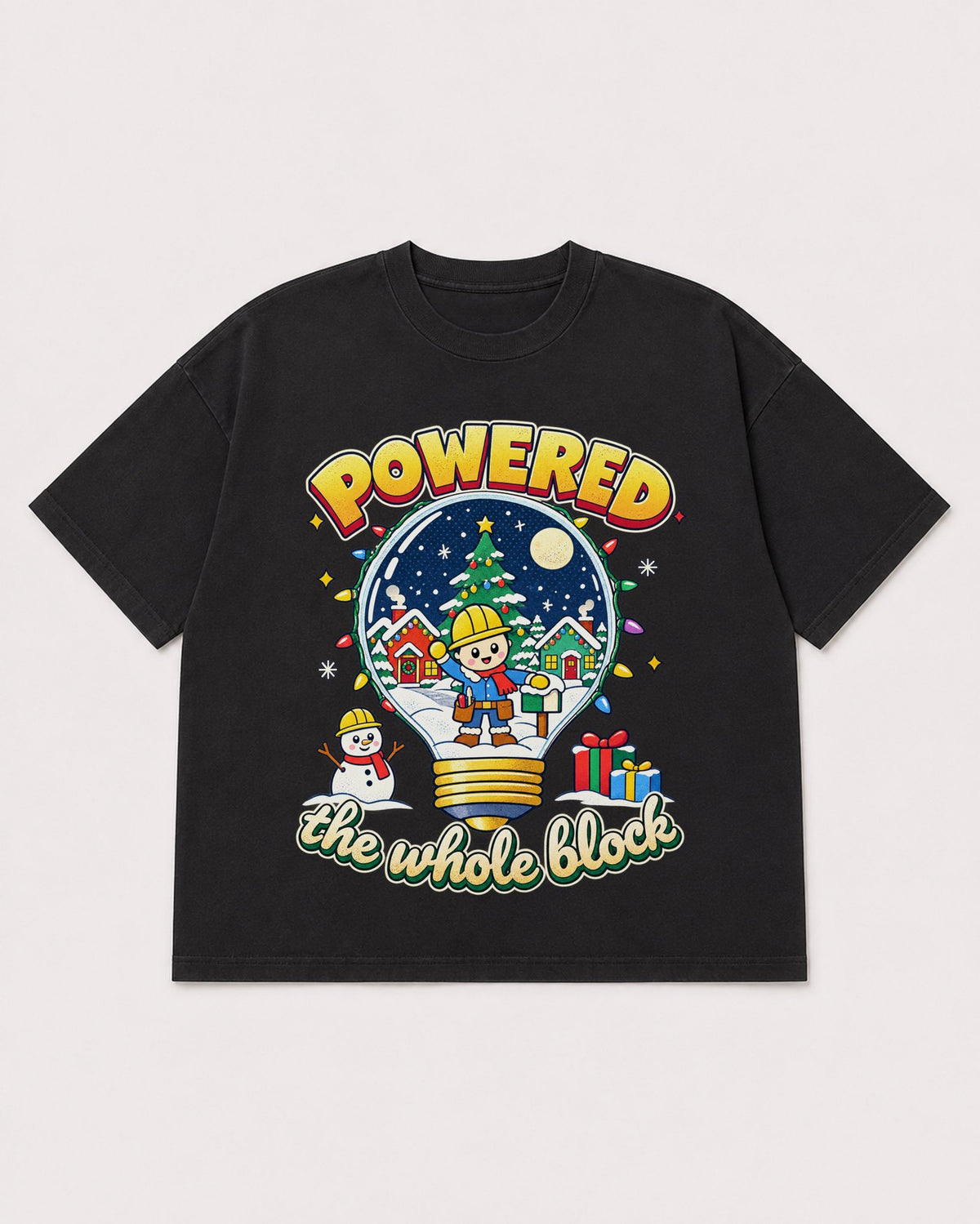 Mockup Boxy Heavyweight Tee Black product