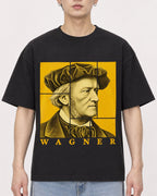 Mockup Boxy Heavyweight Tee Black male close-up 01