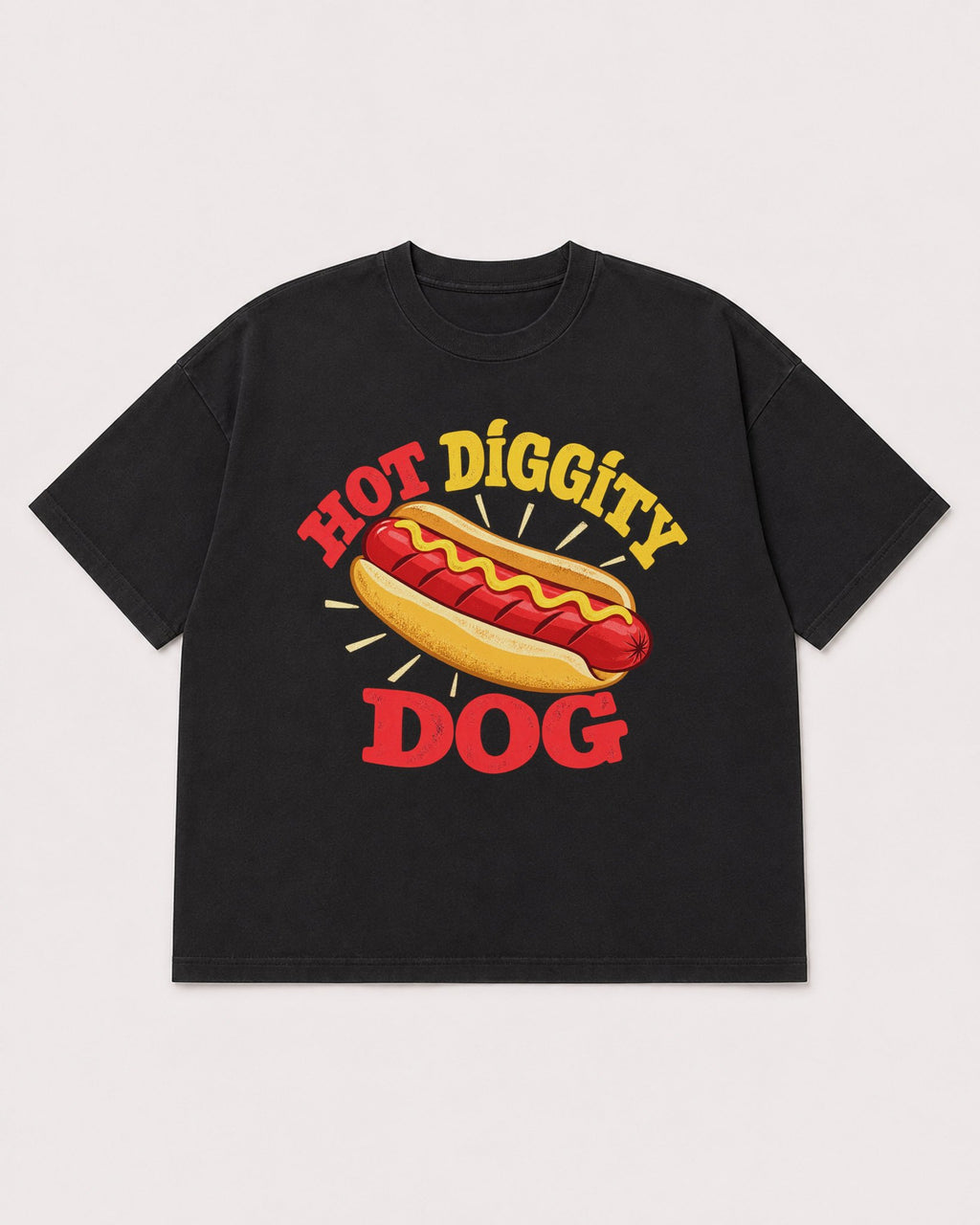 Mockup Boxy Heavyweight Tee Black product