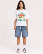 Mockup Boxy Heavyweight Tee White female full-body 06