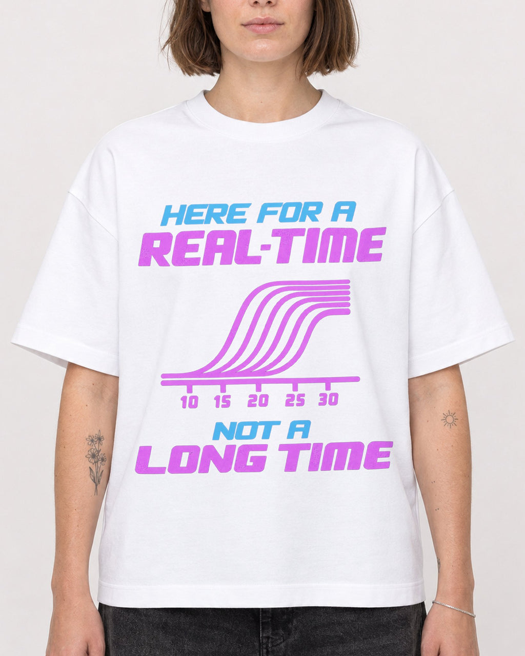 Mockup Boxy Heavyweight Tee White female close-up 18