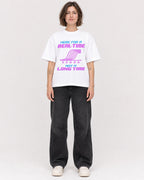 Mockup Boxy Heavyweight Tee White female full-body 18