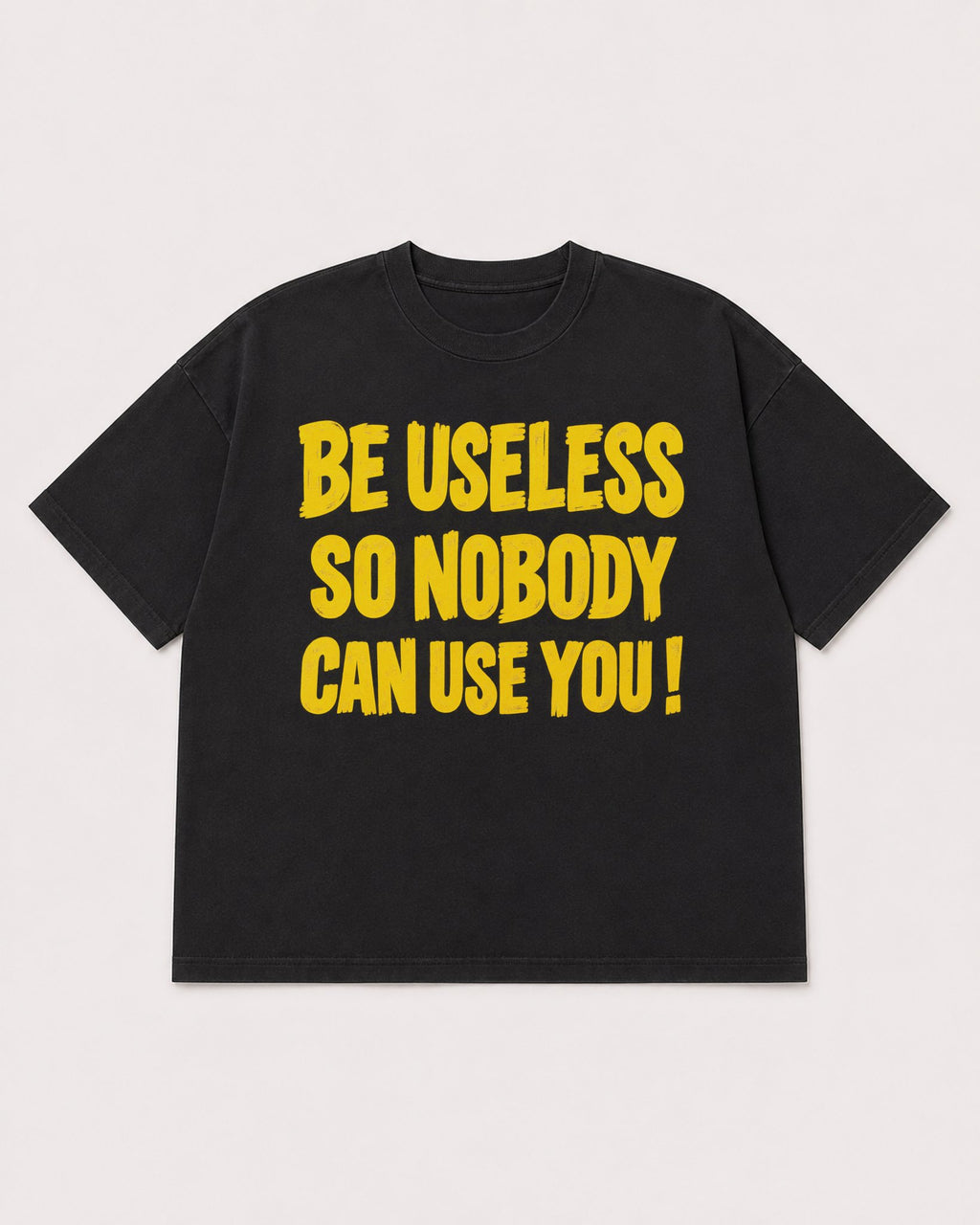 Mockup Boxy Heavyweight Tee Black product