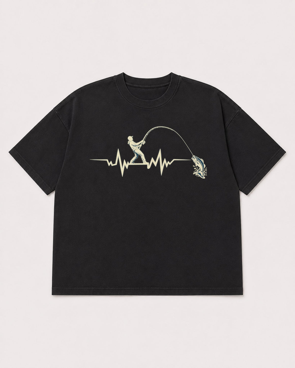 Mockup Boxy Heavyweight Tee Black product