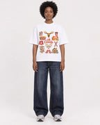Mockup Boxy Heavyweight Tee White female full-body 14