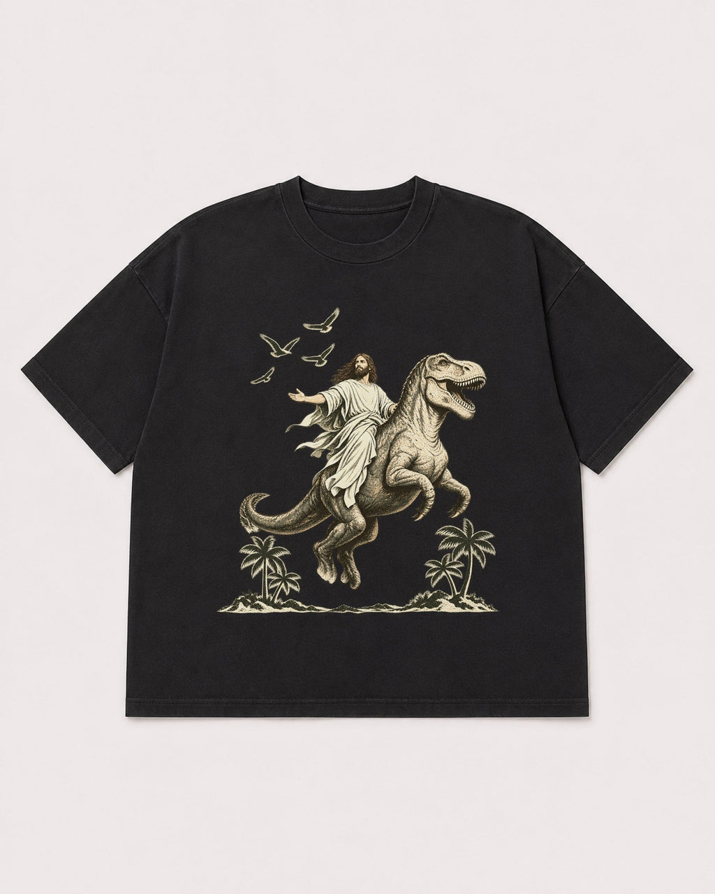 Mockup Boxy Heavyweight Tee Black product