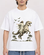 Mockup Boxy Heavyweight Tee White male close-up 03