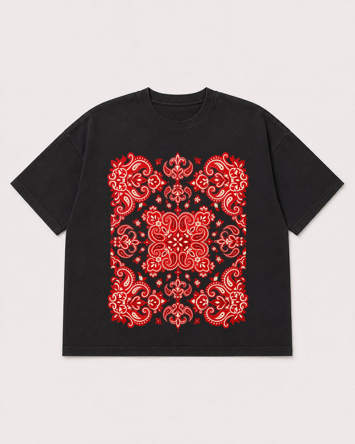 Mockup Boxy Heavyweight Tee Black product