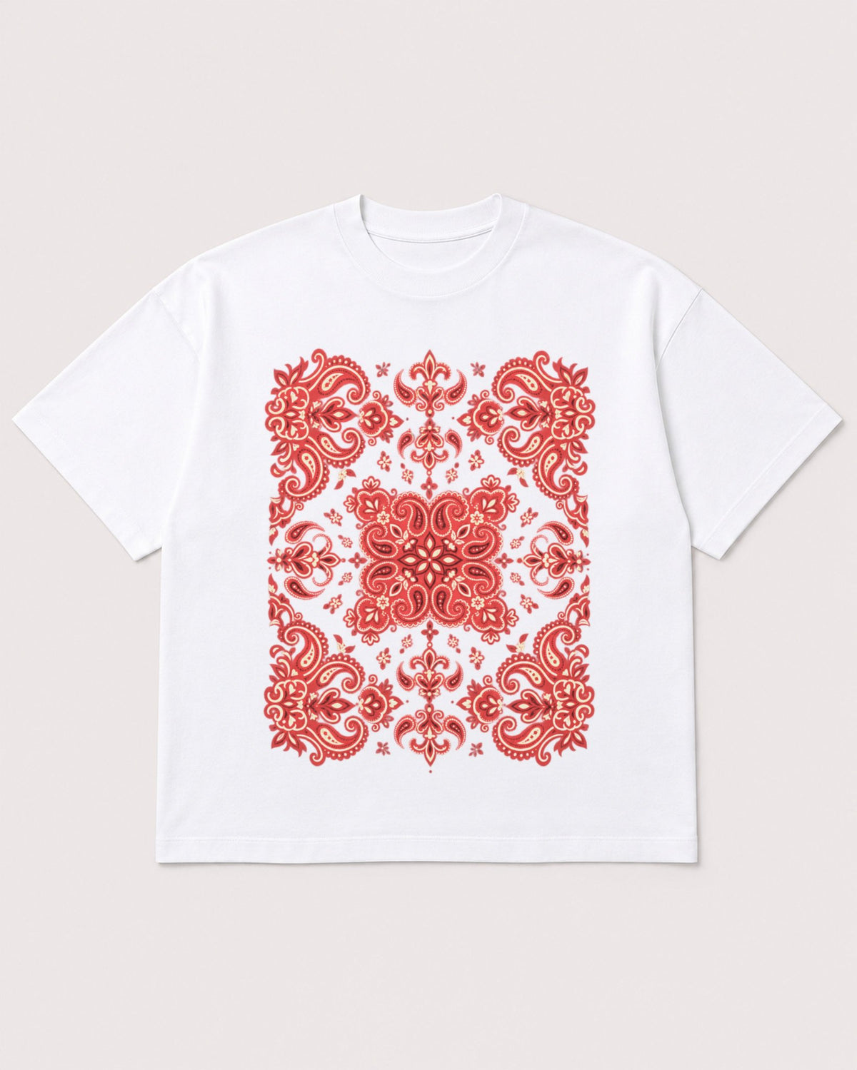 Mockup Boxy Heavyweight Tee White product