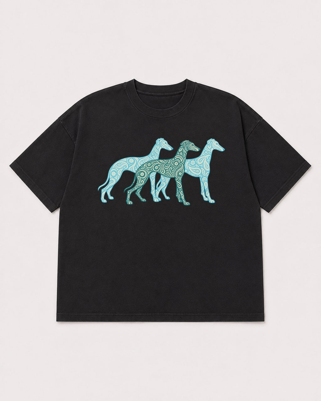 Mockup Boxy Heavyweight Tee Black product