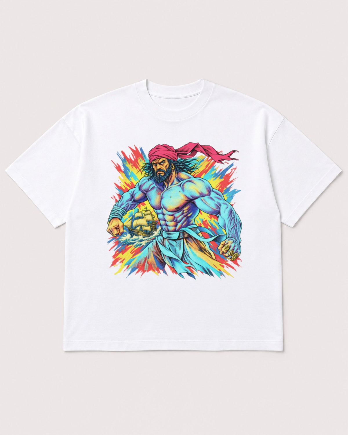 Mockup Boxy Heavyweight Tee White product