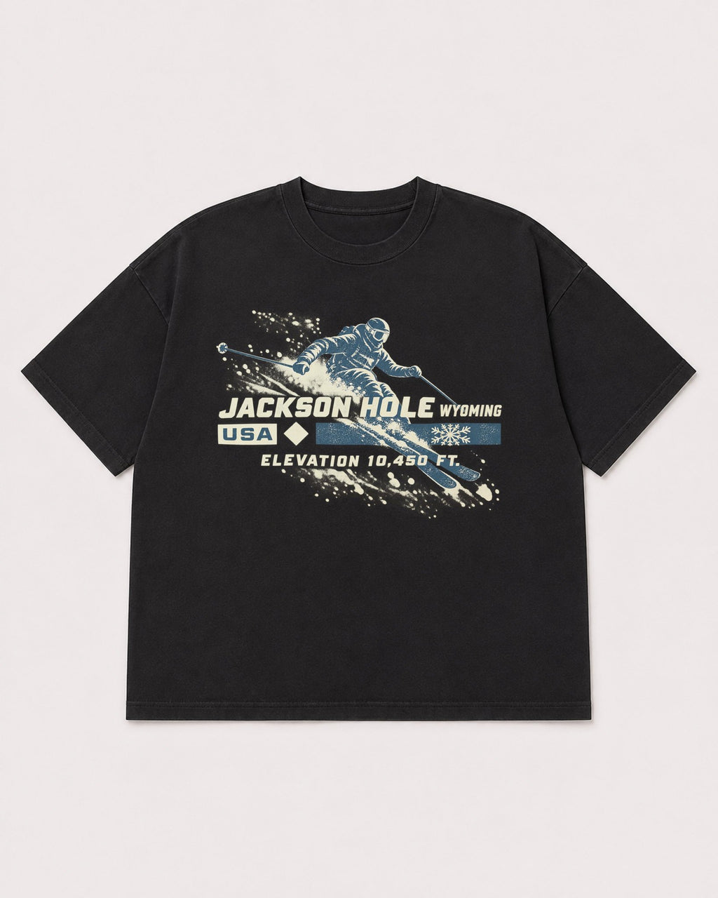 Mockup Boxy Heavyweight Tee Black product