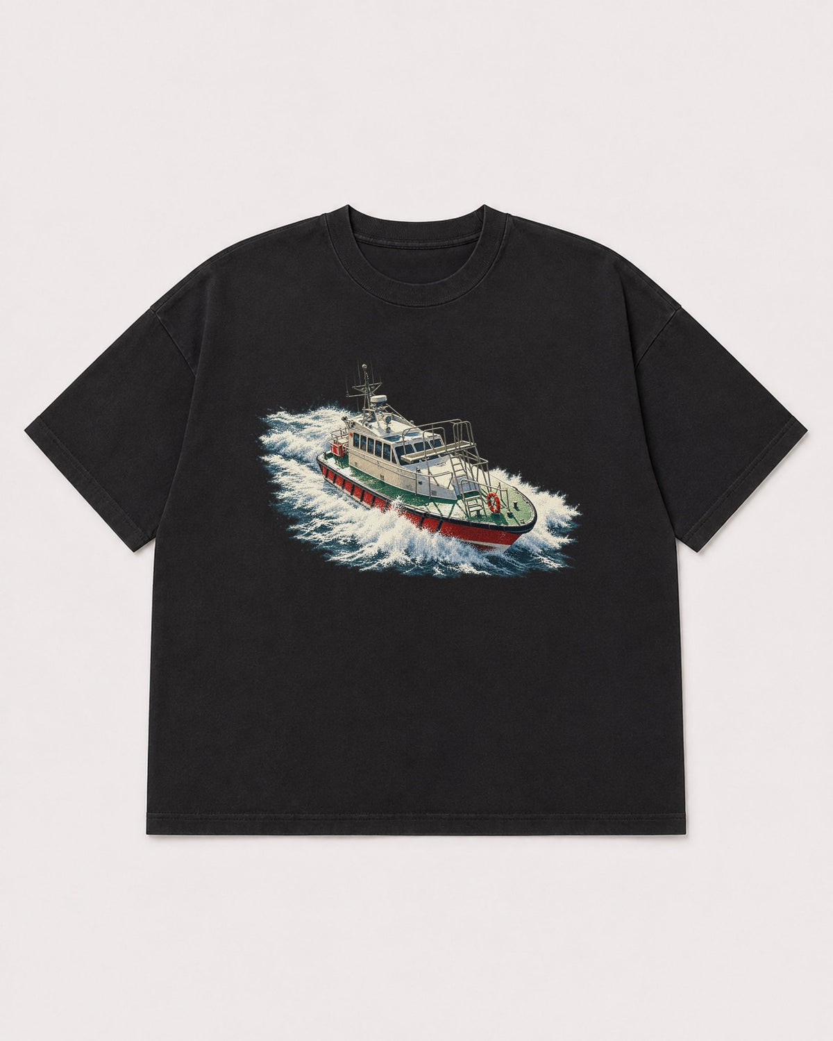 Mockup Boxy Heavyweight Tee Black product
