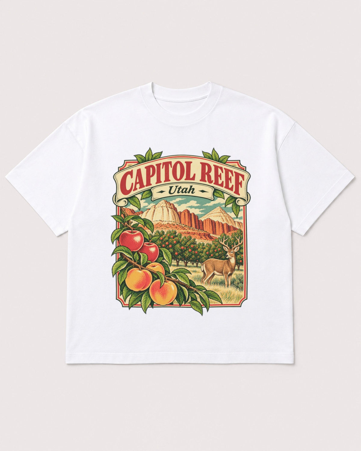 Mockup Boxy Heavyweight Tee White product