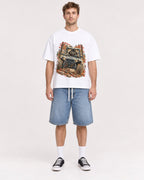 Mockup Boxy Heavyweight Tee White male full-body 08