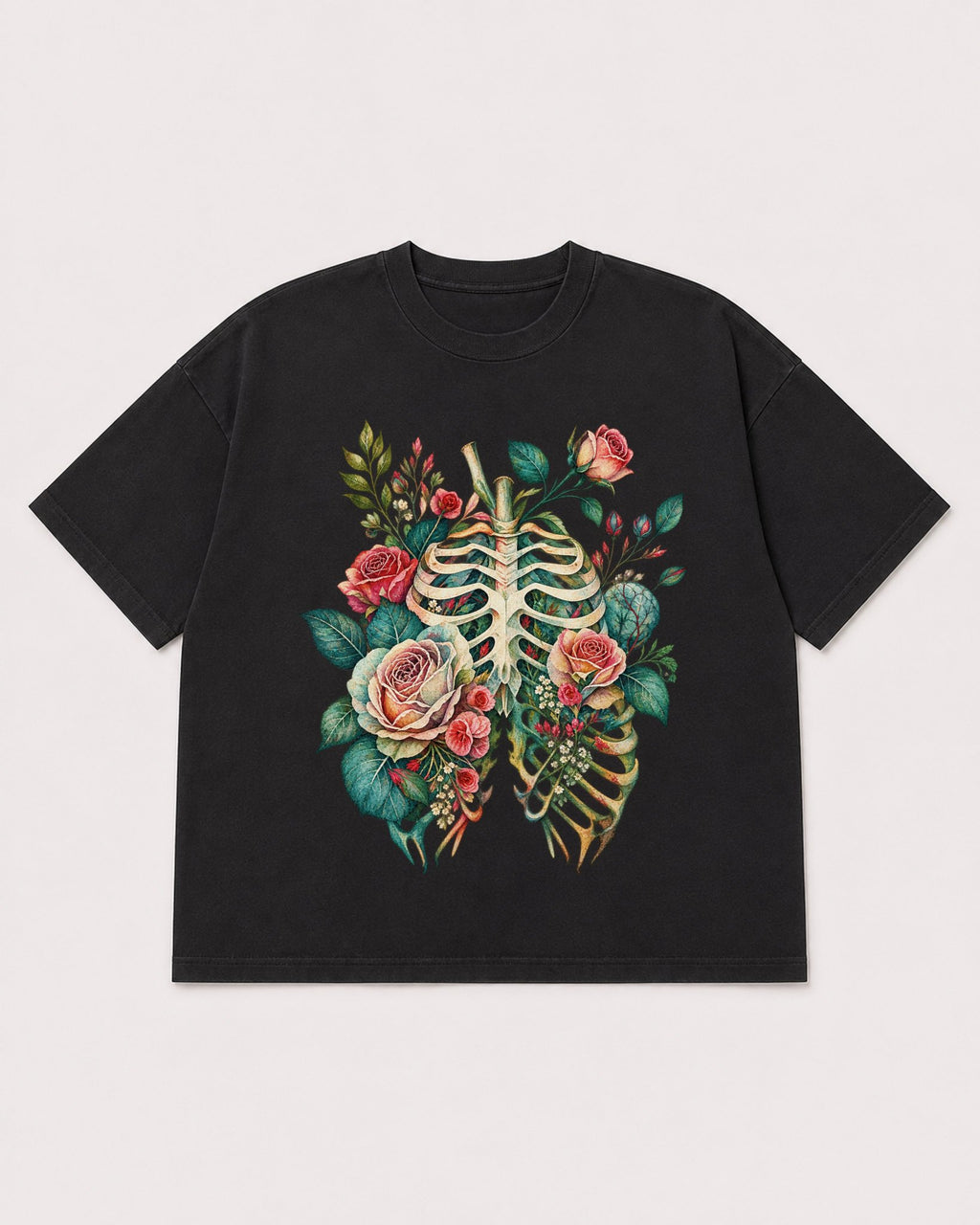Mockup Boxy Heavyweight Tee Black product