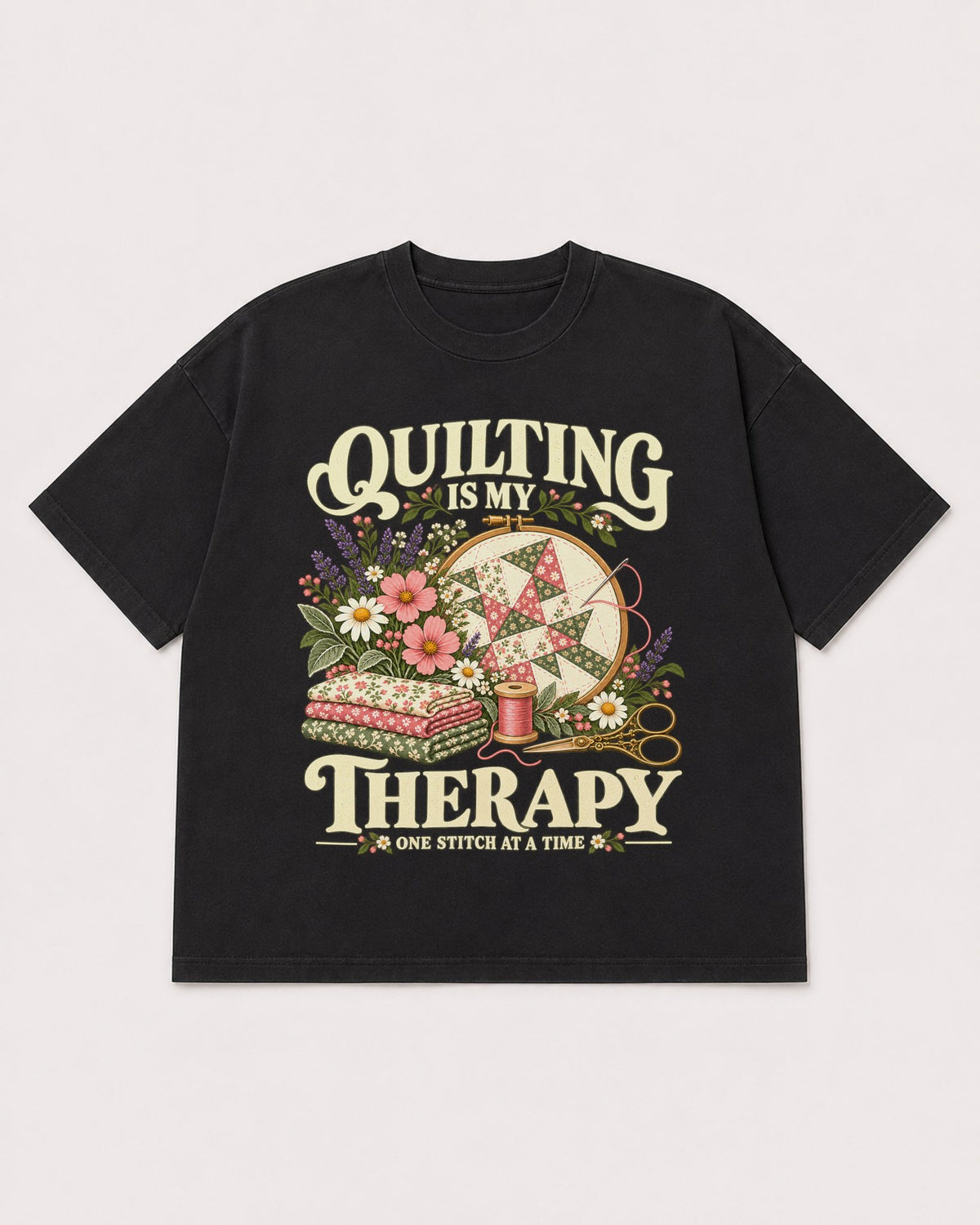 Mockup Boxy Heavyweight Tee Black product