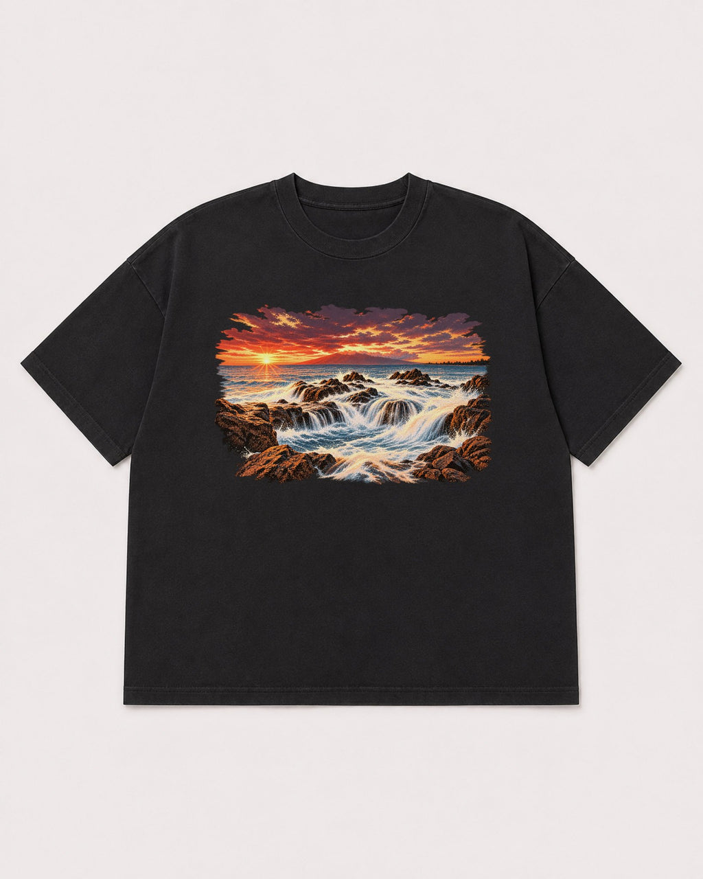 Mockup Boxy Heavyweight Tee Black product