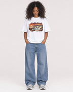 Mockup Boxy Heavyweight Tee White female full-body 05
