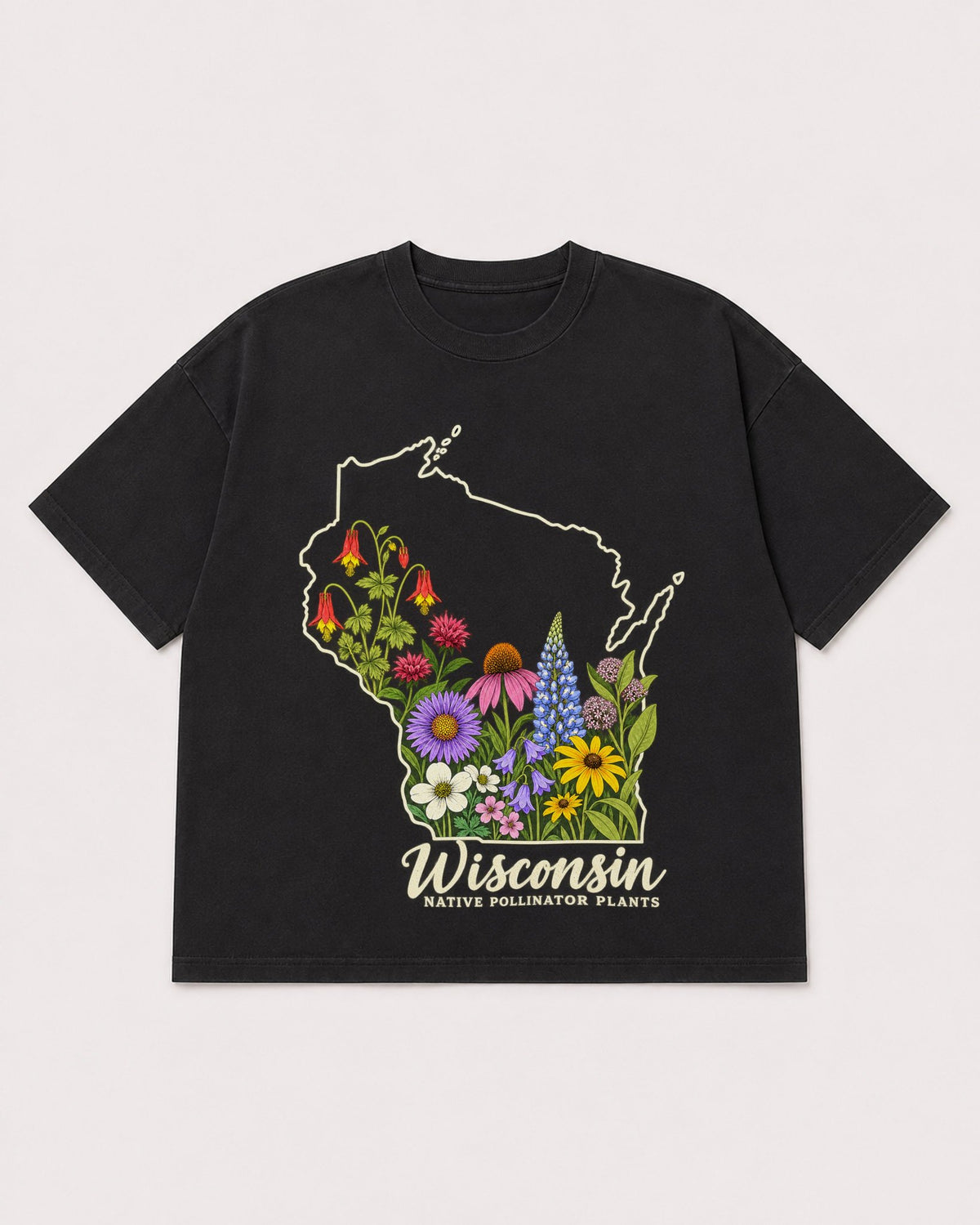Mockup Boxy Heavyweight Tee Black product