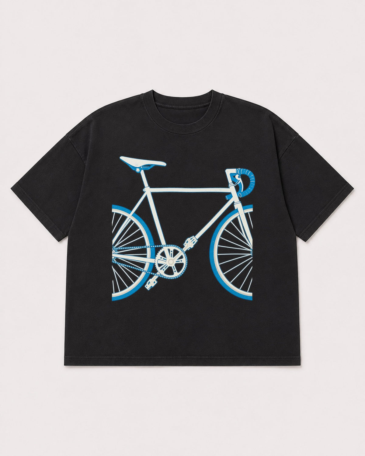 Mockup Boxy Heavyweight Tee Black product
