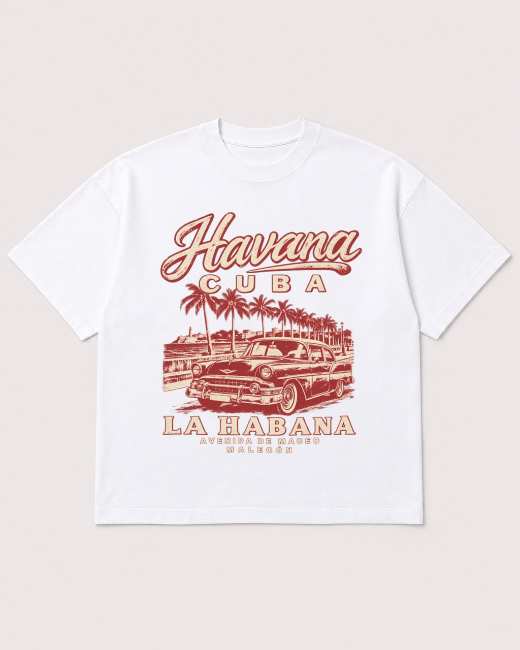 Mockup Boxy Heavyweight Tee White product