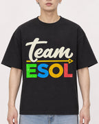 Mockup Boxy Heavyweight Tee Black male close-up 01