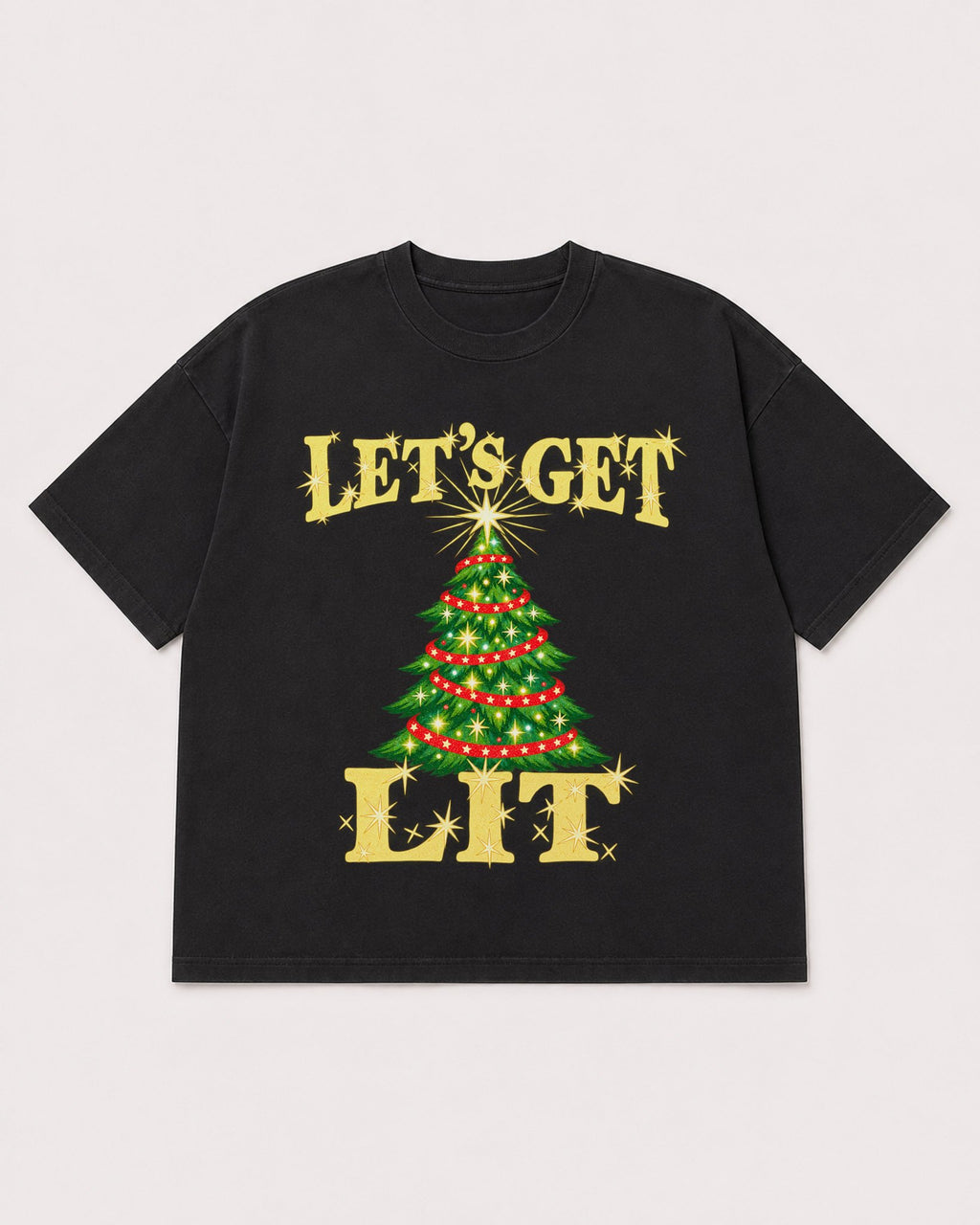 Mockup Boxy Heavyweight Tee Black product