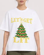 Mockup Boxy Heavyweight Tee White female close-up 12