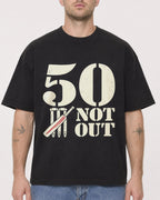 Mockup Boxy Heavyweight Tee Black male close-up 18