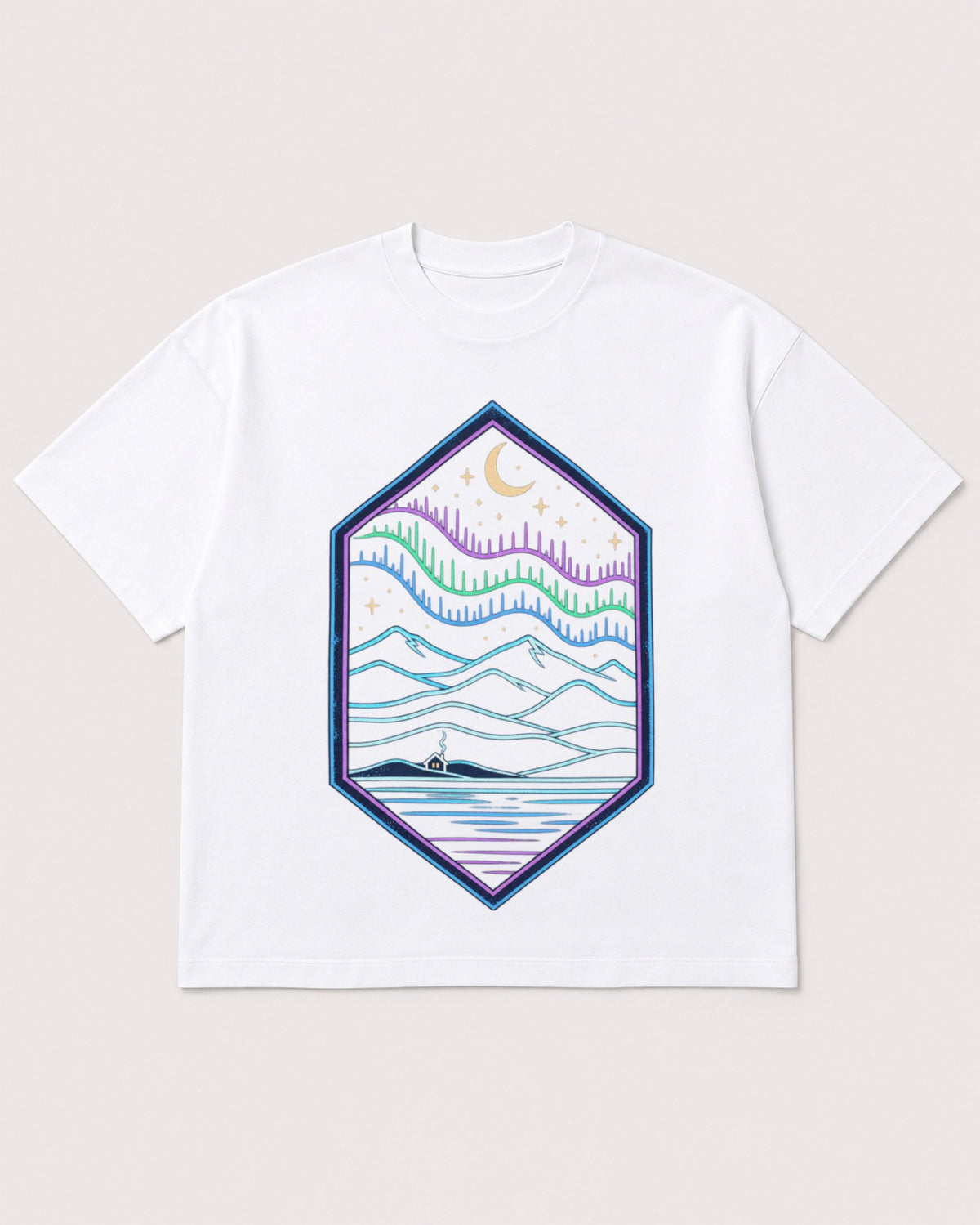 Mockup Boxy Heavyweight Tee White product