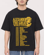 Mockup Boxy Heavyweight Tee Black male close-up 03