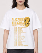 Mockup Boxy Heavyweight Tee White female close-up 03