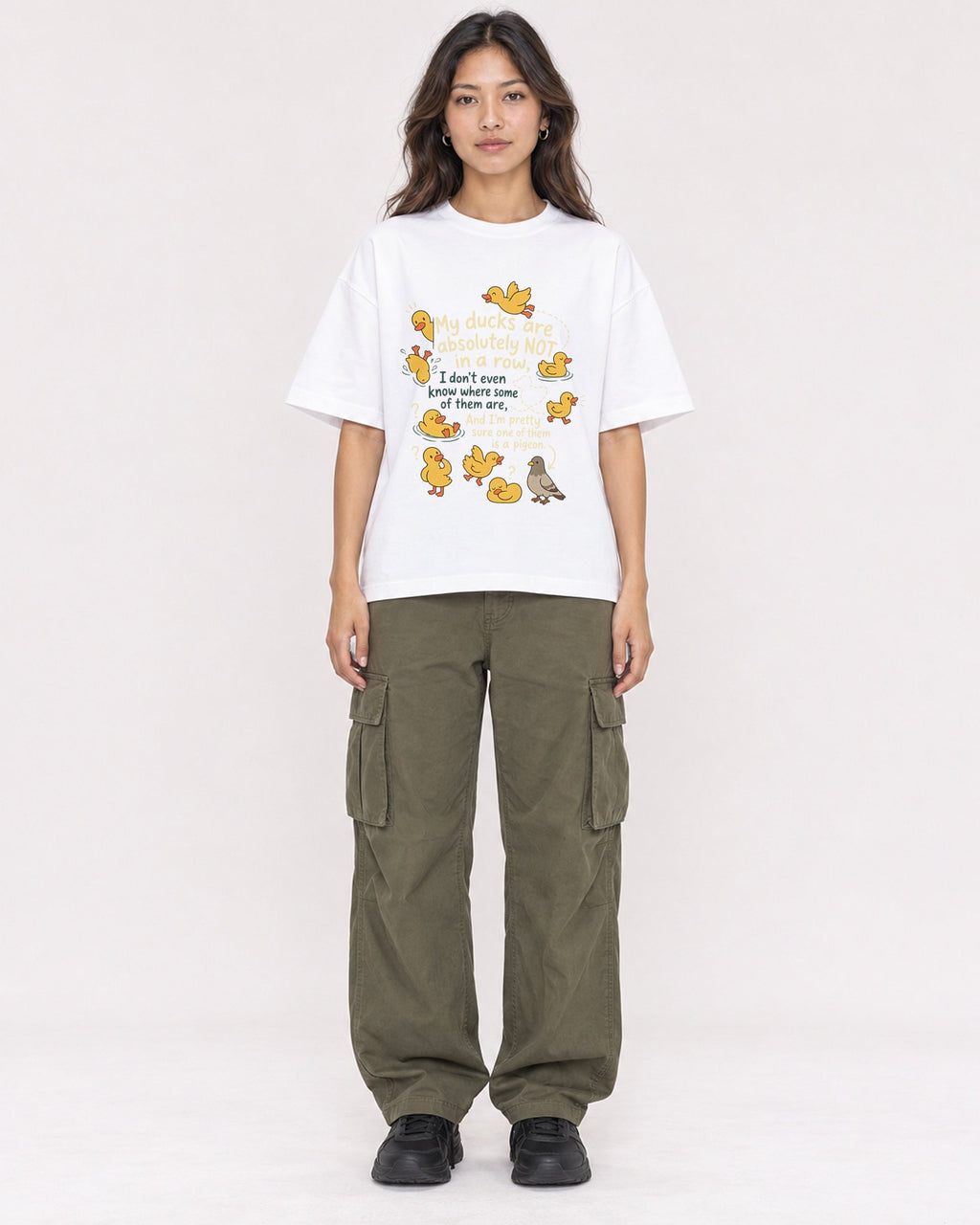 Mockup Boxy Heavyweight Tee White female full-body 02