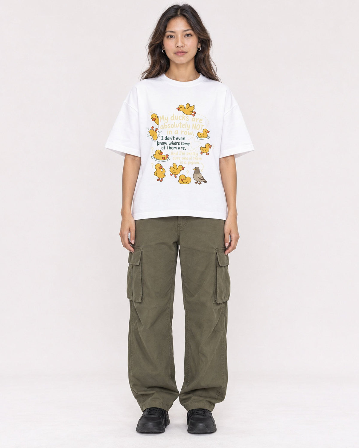 Mockup Boxy Heavyweight Tee White female full-body 02