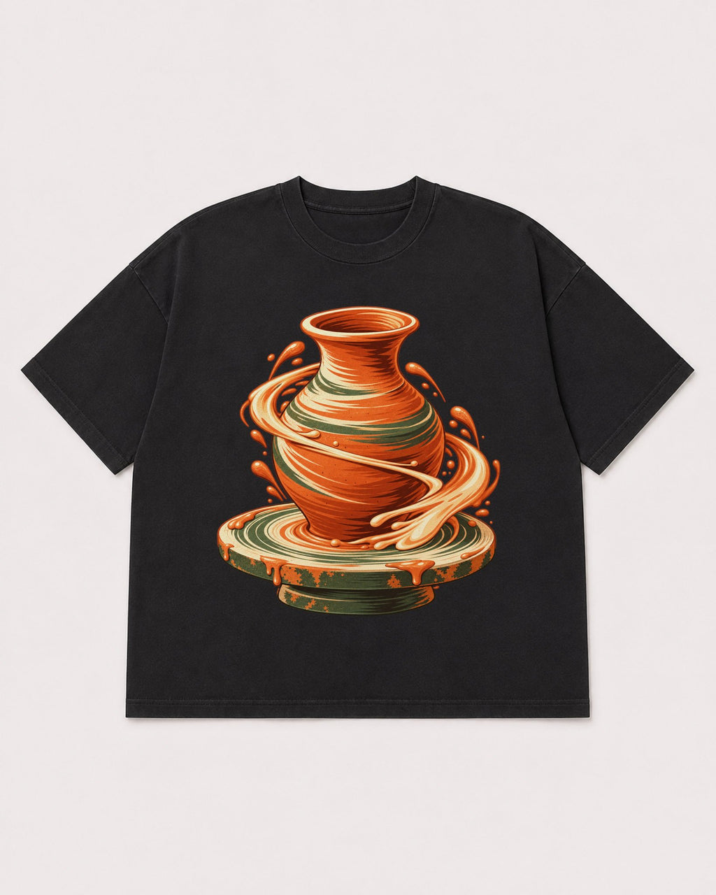 Mockup Boxy Heavyweight Tee Black product