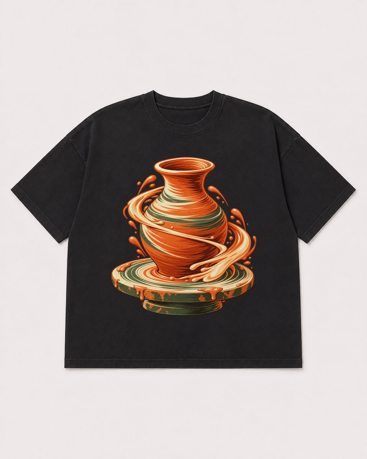 Mockup Boxy Heavyweight Tee Black product