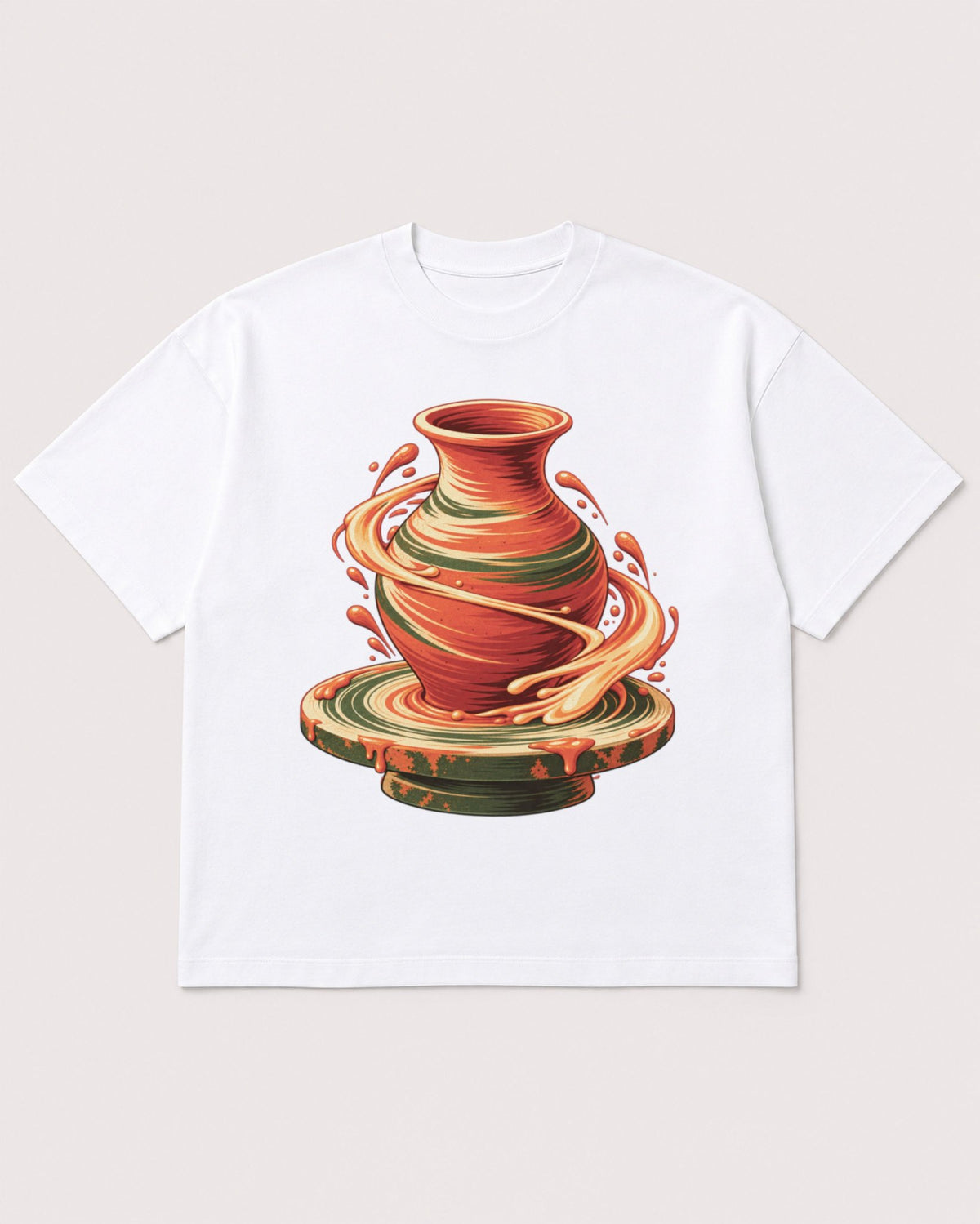 Mockup Boxy Heavyweight Tee White product
