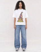 Mockup Boxy Heavyweight Tee White female full-body 10