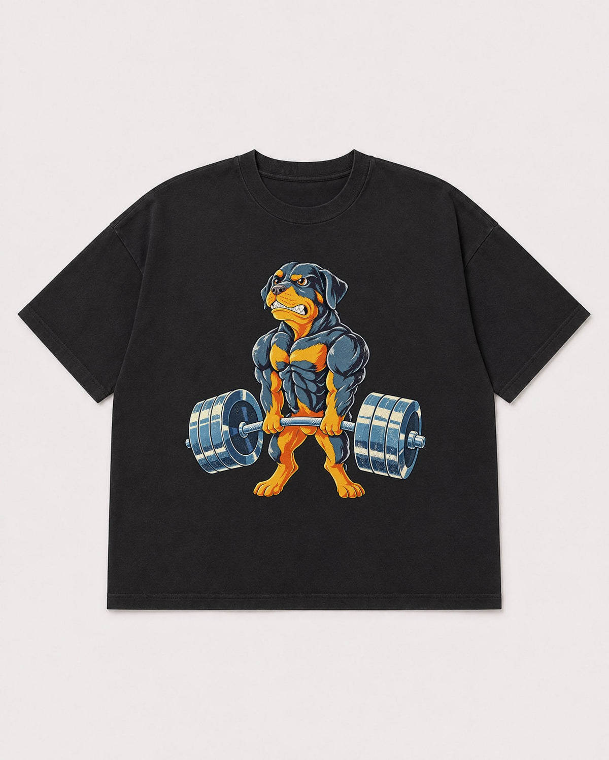 Mockup Boxy Heavyweight Tee Black product