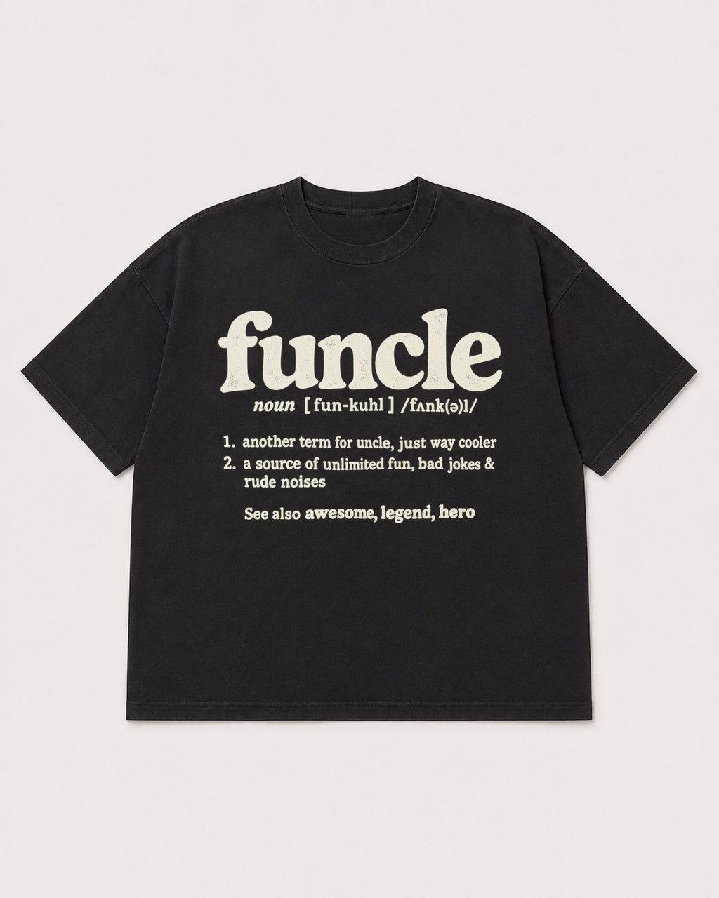 Mockup Boxy Heavyweight Tee Black product