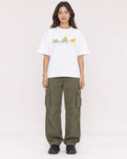 Mockup Boxy Heavyweight Tee White female full-body 02