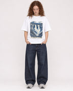 Mockup Boxy Heavyweight Tee White female full-body 09