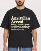 Mockup Boxy Heavyweight Tee Black male close-up 07