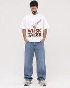 Mockup Boxy Heavyweight Tee White male full-body 07