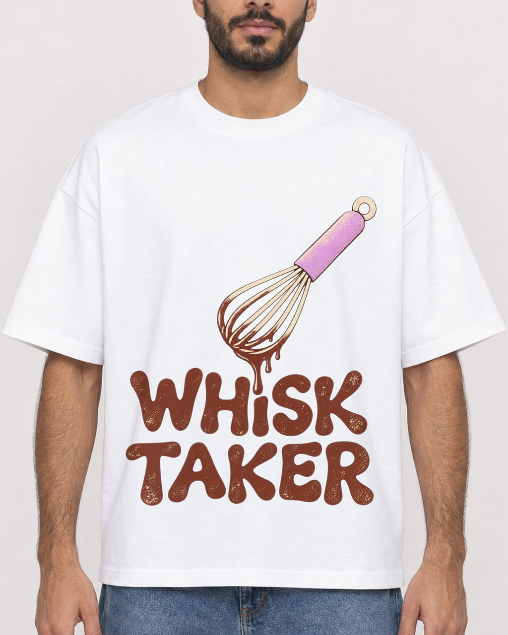Mockup Boxy Heavyweight Tee White male close-up 07