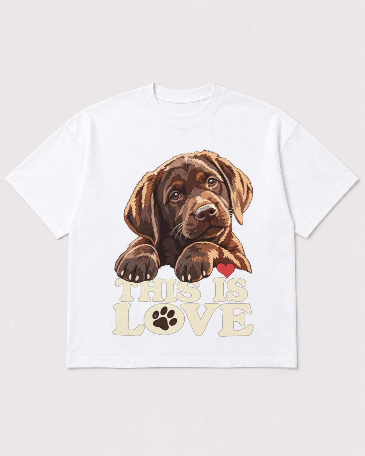 Mockup Boxy Heavyweight Tee White product