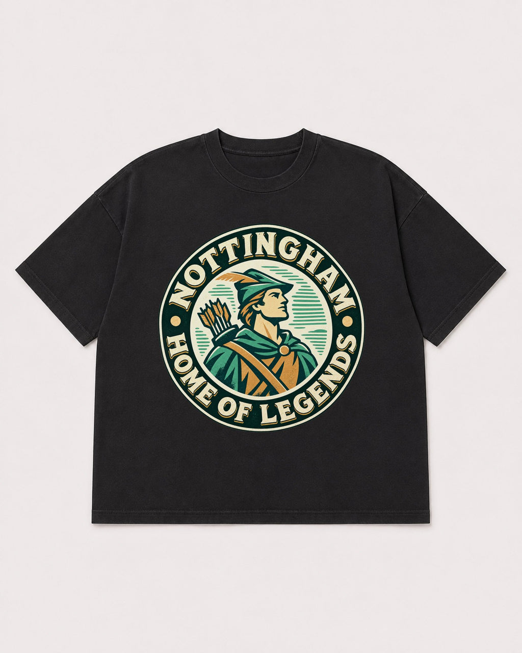 Mockup Boxy Heavyweight Tee Black product