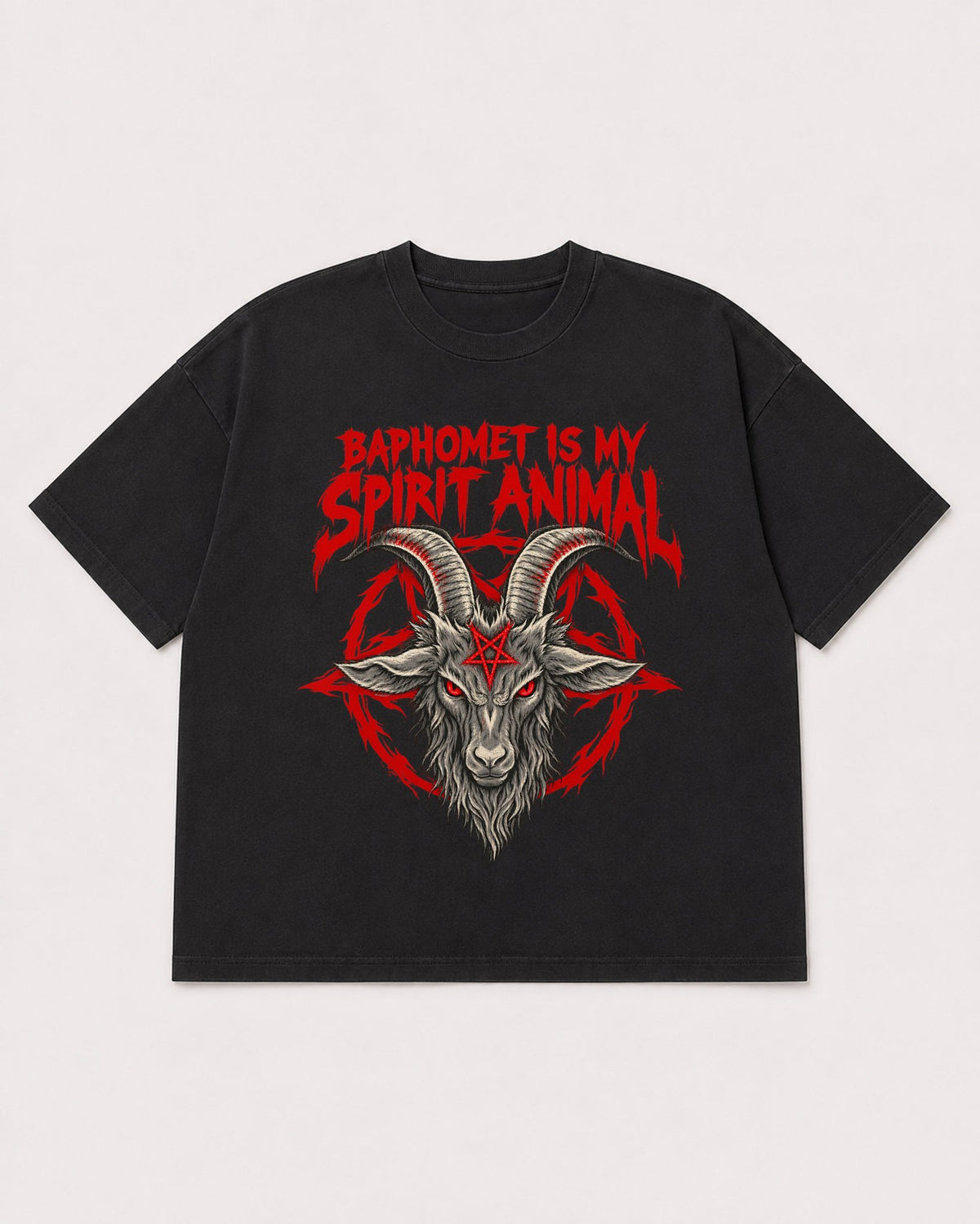 Mockup Boxy Heavyweight Tee Black product